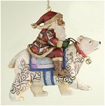 Three Santa Ornaments